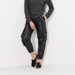 Birkenstock Women's Buckley Suede - Black- Medium/Narrow -Birkenstock Shop 1017826 f look f 1