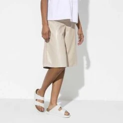 Birkenstock Arizona Platform Vegan - White- Medium/Narrow 12 Birkenstock Arizona Platform Vegan - White- Medium/Narrow -Birkenstock Shop 1018581 f look f