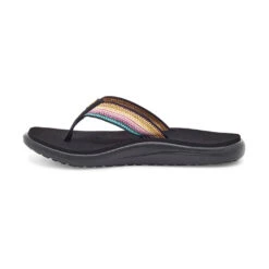 Teva Women's Voya Flip Sandal - Antiguous Black Multi- Regular (B) -Birkenstock Shop 1019040 ABML 3