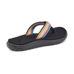 Teva Women's Voya Flip Sandal - Antiguous Black Multi- Regular (B) -Birkenstock Shop 1019040 ABML 4