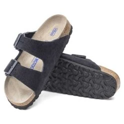 Birkenstock Arizona Suede Soft Footbed -Midnight- Medium/Narrow -Birkenstock Shop 1020716 sole