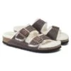 Birkenstock Arizona Shearling Sandal - Habana Natural- Medium/Narrow 2 Birkenstock Arizona Shearling Sandal - Habana Natural- Medium/Narrow -Birkenstock Shop 1021049 pair