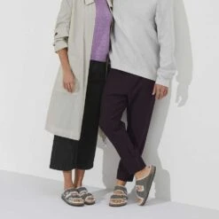 Birkenstock Arizona Shearling Sandals - Iron Natural- Medium/Narrow -Birkenstock Shop 1021067 detail 7