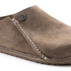 Birkenstock Women's Zermatt Suede Slipper - Gray Taupe - Medium/Narrow -Birkenstock Shop 1021318 detail 1