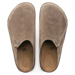 Birkenstock Women's Zermatt Suede Slipper - Gray Taupe - Medium/Narrow -Birkenstock Shop 1021318 top