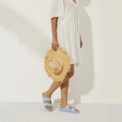 Birkenstock Arizona EVA Sandals - Dusty Blue- Medium/Narrow -Birkenstock Shop 1022308 f look f