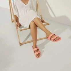 Birkenstock Arizona EVA Sandal - Coral Peach- Medium/Narrow -Birkenstock Shop 1022367 f look f