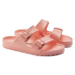 Birkenstock Arizona EVA Sandal - Coral Peach- Medium/Narrow -Birkenstock Shop 1022367 pair