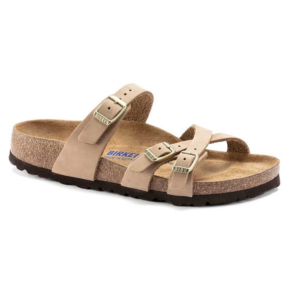 Birkenstock Women's Franca Nubuck Soft Footbed - Sandcastle- Regular/Wide 3 Birkenstock Women's Franca Nubuck Soft Footbed - Sandcastle- Regular/Wide