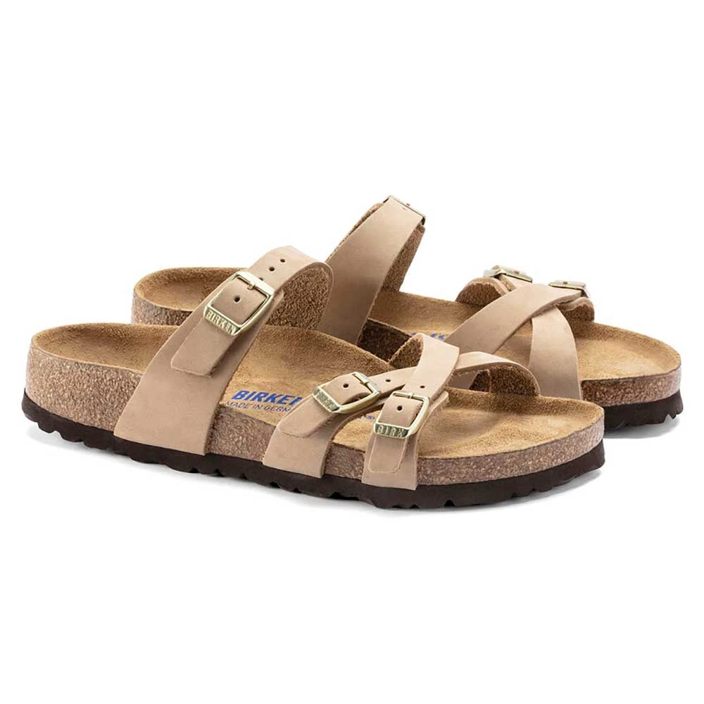 Birkenstock Women's Franca Nubuck Soft Footbed - Sandcastle- Regular/Wide 4 Birkenstock Women's Franca Nubuck Soft Footbed - Sandcastle- Regular/Wide - Image 2