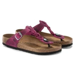 Birkenstock Women's Gizeh Braid Sandal- Festival Fuchsia- Regular/Wide -Birkenstock Shop 1023991 pair