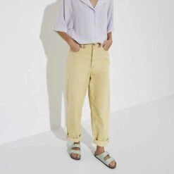 Birkenstock Women's Arizona Nubuck - Matcha- Medium/Narrow -Birkenstock Shop 1024116 f look f