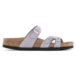 Birkenstock Women's Franca Nubuck Sandal- Purple Fog- Regular/Wide -Birkenstock Shop 1024209 side