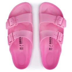 Birkenstock Women's Arizona EVA Sandal - Candy Pink- Medium/Narrow -Birkenstock Shop 1024658 1024519 top