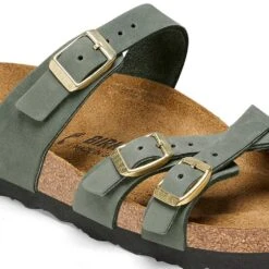 Birkenstock Women's Franca Nubuck Sandal - Thyme - Regular/Wide -Birkenstock Shop 1025725 detail 1