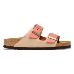 Birkenstock Women's Arizona Nubuck Sandal - Mars/Sandcastle - Regular (B) -Birkenstock Shop 1025757 side