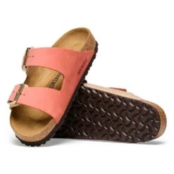 Birkenstock Women's Arizona Nubuck Sandal - Mars/Sandcastle - Regular (B) -Birkenstock Shop 1025757 sole