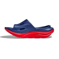 Hoka Unisex Ora Recovery Slide 3 - Bellwether Blue/Red Alert - Regular (D) 12 Hoka Unisex Ora Recovery Slide 3 - Bellwether Blue/Red Alert - Regular (D) -Birkenstock Shop 1135061 BBRA 8