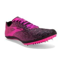 BROOKS Women's Mach 19 Track Spike - Black/Hollyhock/Pink- Regular (B) -Birkenstock Shop 120311 063 A Mach 19
