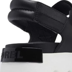 Sorel Women's Viibe Sandal - Black/Sea Salt- Regular (B) -Birkenstock Shop 2030511 010 d