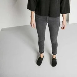 Birkenstock Boston Shearling Black Suede Leather- Regular/Wide -Birkenstock Shop 259883 f look f 1