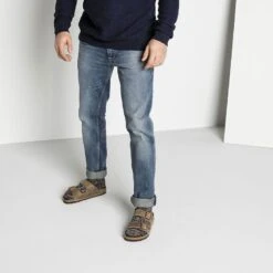 Birkenstock Arizona Cork Tobacco Brown Oiled Leather Sandal- Regular/Wide -Birkenstock Shop 352203 f look m