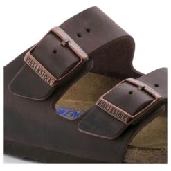 Birkenstock Arizona Soft Footbed Habana Dark Brown Oiled Leather Sandal- Regular/Wide 10 Birkenstock Arizona Soft Footbed Habana Dark Brown Oiled Leather Sandal- Regular/Wide -Birkenstock Shop 452761 detail 1