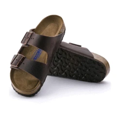 Birkenstock Arizona Soft Footbed Habana Dark Brown Oiled Leather Sandal- Regular/Wide 9 Birkenstock Arizona Soft Footbed Habana Dark Brown Oiled Leather Sandal- Regular/Wide -Birkenstock Shop 452761 sole