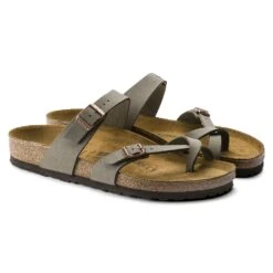 Birkenstock Mayari Cork Stone Birko-Flor Nubuck Sandal- Regular/Wide 10 Birkenstock Mayari Cork Stone Birko-Flor Nubuck Sandal- Regular/Wide -Birkenstock Shop 71071 pair
