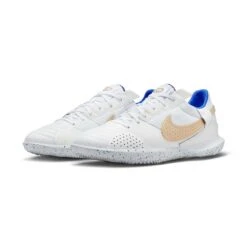 Unisex Nike Streetgato IC Soccer Shoes- White/Metallic Gold/Hyper Royal - Regular (D) -Birkenstock Shop AURORA DC8466 174 PHCFH001 2000