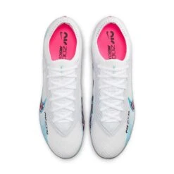 Nike Unisex Zoom Mercurial Vapor 15 Elite FG Soccer Cleats - White/Baltic Blue/Pink Blast - Regular (D) -Birkenstock Shop AURORA DJ4978 146 PHCTH001 2000