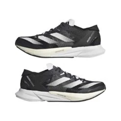 ADIDAS Women's Adizero Adios 8 Running Shoe - Carbon/FTWR White/Core Black - Regular (B) -Birkenstock Shop Adizero Adios 8 Shoes Grey ID6905 09 standard