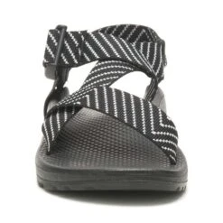 Chaco Women's Mega Z Cloud Sandal- Vibin Black/White - Regular (B) -Birkenstock Shop CHAW JCH109492 032222 S23 090 1