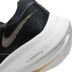 Nike Women's ZoomX Vaporfly Next % 2 Racing Shoe - Black/White/Metallic Gold Coin - Regular (B) -Birkenstock Shop CU4123 001 PHSYD002 1500