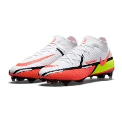 Nike Unisex Phantom GT2 Elite Dynamic Fit FG Soccer Shoes - White/Bright Crimson/Volt - Regular (D) -Birkenstock Shop CZ9889 167 PHCFH001 2000