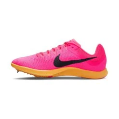 Unisex Nike Zoom Rival Track And Field Distance Spikes- Hyper Pink/Black/Laser Orange - Regular (D) -Birkenstock Shop DC8725 600 PHSLH001 1