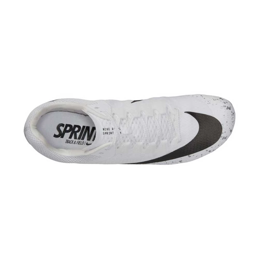 Unisex Nike Zoom Rival Sprint Spike- White/Black/Metallic Silver- Regular (D) 7 Unisex Nike Zoom Rival Sprint Spike- White/Black/Metallic Silver- Regular (D) - Image 5