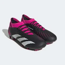 ADIDAS Unisex Predator Accuracy .3 FG Soccer Shoe - Core Black/Ftwr White/Team Shock Pink 2 - Regular (D) -Birkenstock Shop GW4589 pair