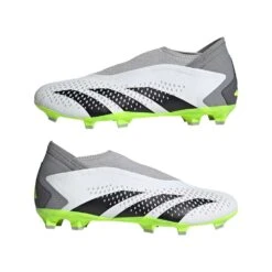 ADIDAS Unisex Predator Accuracy .3 Laceless FG - Cloud White/ Core Black / Lucid Lemon- Regular (D) -Birkenstock Shop GZ0021 09 standard