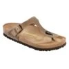 Birkenstock Gizeh Cork Tobacco Brown Oiled Leather Sandal- Regular/Wide -Birkenstock Shop Gizeh Tobacco Oiled Leather 943811