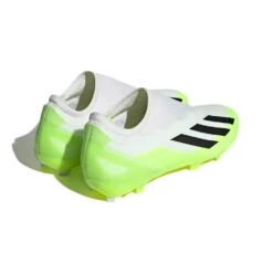 ADIDAS Unisex X Crazyfast .3 Laceless FG Soccer Cleat - Cloud White / Core Black / Lucid Lemon- Regular (D) -Birkenstock Shop X CRAZYFAST.3 LL FG White HQ4515 05 standard