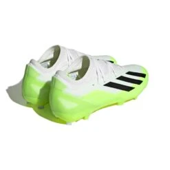 ADIDAS Unisex X Crazyfast .3 FG Cleats- Cloud White / Core Black / Lucid Lemon- Regular (D) -Birkenstock Shop X Crazyfast.3 Firm Ground Cleats White HQ4534 05 standard