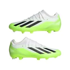 ADIDAS Unisex X Crazyfast .3 FG Cleats- Cloud White / Core Black / Lucid Lemon- Regular (D) -Birkenstock Shop X Crazyfast.3 Firm Ground Cleats White HQ4534 09 standard