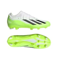 ADIDAS Unisex X Crazyfast .3 FG Cleats- Cloud White / Core Black / Lucid Lemon- Regular (D) -Birkenstock Shop X Crazyfast.3 Firm Ground Cleats White HQ4534 22 model