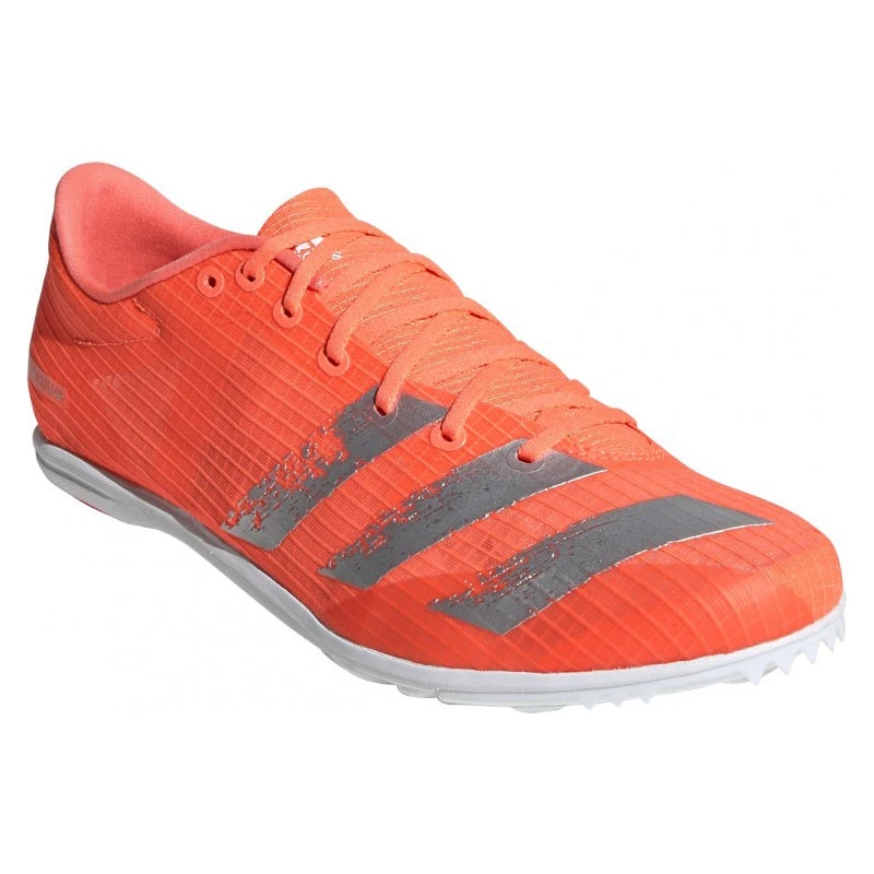 ADIDAS Women's Distancestar Track Spike - Signal Coral/Silver/White- Regular (B) 4 ADIDAS Women's Distancestar Track Spike - Signal Coral/Silver/White- Regular (B) - Image 2